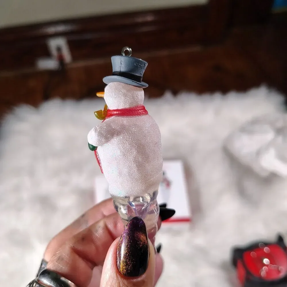 Hallmark Lot Of 2 Cool Icicles Snowman 1st 2013 & Nutcracker 3rd 2015 Ornaments